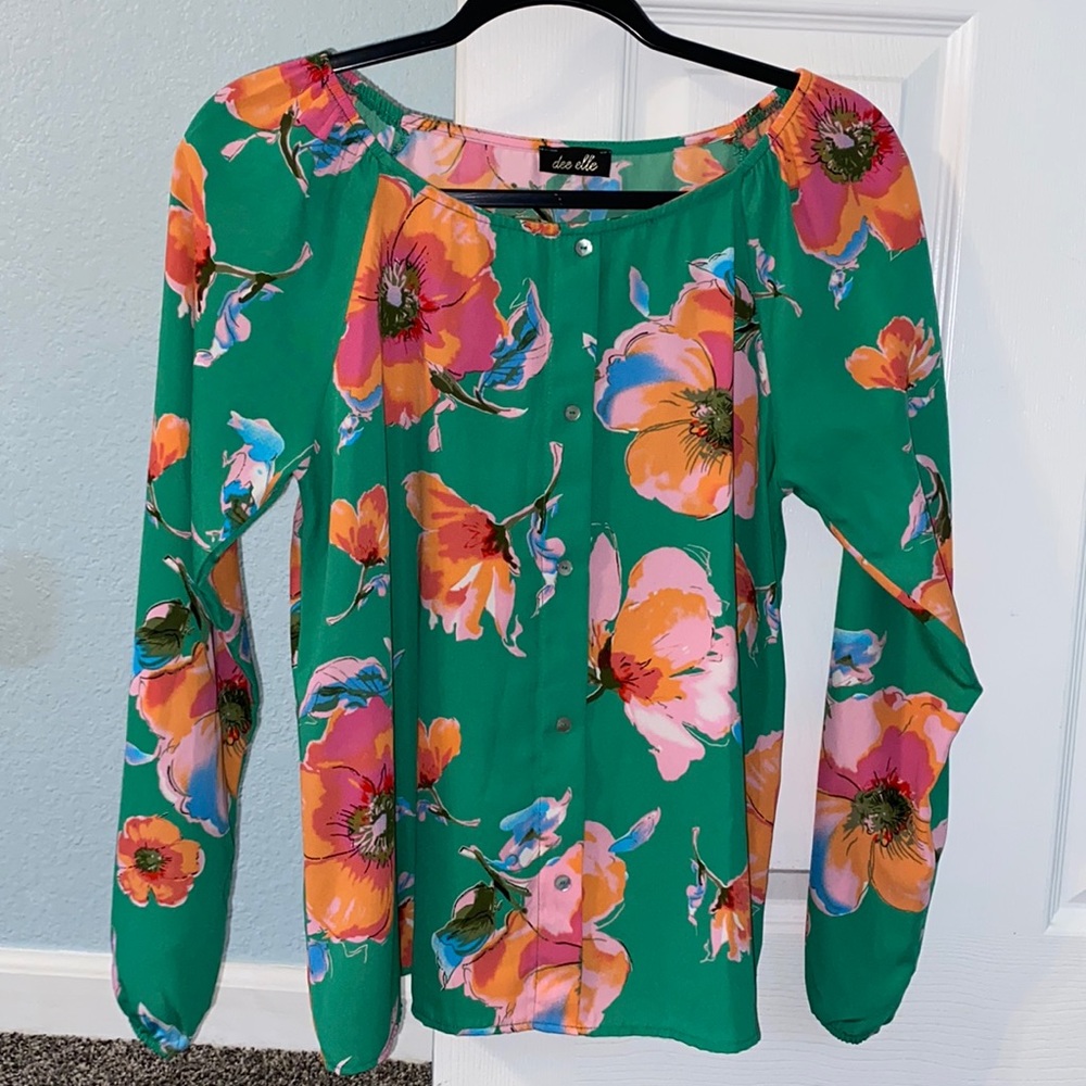 Dee Elle Floral Blouse
